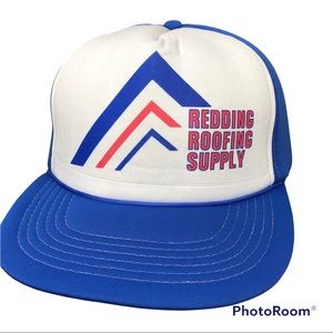 Vintage Redding Roofing Foam Mesh Trucker SnapBack Hat